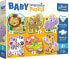 Фото #1 товара Пазл для детей Trefl Puzzle Baby Progressive Zestaw 6w1 zwierzęta Safari 22 elementów