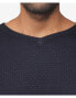 Men's V-Neck Honeycomb Knit Sweater