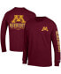 Фото #1 товара Men's Maroon Minnesota Golden Gophers Team Stack Long Sleeve T-shirt