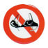 Фото #1 товара Знак с клеевым основанием ERREGRAFICA "Нет бюстгальтера на борту" (для отдыха)