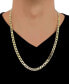 Фото #2 товара Macy's curb Link 22" Chain Necklace (7mm) in 18k Gold-Plated Sterling Silver