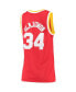 Фото #2 товара Women's Hakeem Olajuwon Red Houston Rockets 1993-94 Hardwood Classics Swingman Jersey