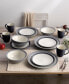 Colorwave Curve Mixed 16-Pc. Dinnerware Set, Service for 4