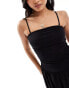 Never Fully Dressed Petite Lola maxi dress in black Черный, 42 - фото #4