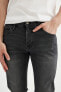 Фото #5 товара Pedro Slim Fit Dar Kalıp Normal Bel Dar Paça Jean Pantolon C5681AX24SM