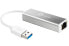 Фото #1 товара j5create JUE130 USB™ 3.0 Gigabit Ethernet Adapter - Silver and White - Wired - USB - Ethernet - 1000 Mbit/s - Silver - White