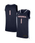 Фото #1 товара Мужская майка Nike Virginia Cavaliers Replica Баскетбольная Jersey с номером #1 синего цвета