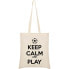 ფოტო #1 პროდუქტის KRUSKIS Keep Calm And Play Football Tote Bag