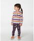 Фото #2 товара Big Girls Jersey Leggings Mauve Printed Cats