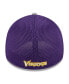 Фото #4 товара Men's Gray Minnesota Vikings Pipe 39THIRTY Flex Hat