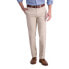 Фото #1 товара Haggar Men Iron Free Premium Khaki Straight Fit Pant Flat Front Sand 36Wx32L
