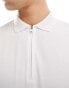 Фото #5 товара Selected Homme zip polo in white