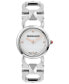 Salvatore Women's Swiss Stainless Steel Stud Link Bracelet Watch 25mm