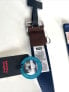 Фото #6 товара Levi's Workwear Women's Belt Size M Medium Navy Blue Brown Silver New