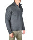 ფოტო #3 პროდუქტის Men's Heather Quilted Quarter Zip Sweater
