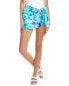 Coco Reef Sorrento Coastal Floral Halo Sarong Skirted Bottoms Capri Blue LG