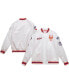 Men's White New York Mets City Collection Satin Full-Snap Varsity Jacket