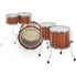 Zebra Drums 2up 2down Mahogany Set