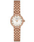 ფოტო #1 პროდუქტის Women's Swiss Lovely Rose Gold PVD Stainless Steel Bracelet Watch 20mm