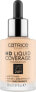 Foundation Liquid HD Coverage Waterproof 002 Porcelain Beige, 30 ml