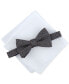 Men's Elinor Neat Bow Tie & Pocket Square Set, Created for Macy's