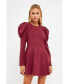 Фото #5 товара Women's Long Puff Sleeve Mini Dress