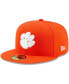 Головной убор мужской New Era Оранжевый шляпа Clemson Tigers Primary Team Logo Basic 59FIFTY Fitted Hat Оранжевый, 7 1/8 - фото #1