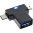Фото #7 товара InLine USB 3.1/2.0 OTG T-Adapter - USB-C male or Micro-USB to A female