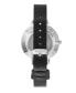 ფოტო #1 პროდუქტის Women's Quartz Black Faux Leather Band and Floral Pattern Watch, 38mm