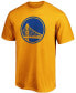 Men's Gold Golden State Warriors Primary Team Logo T-shirt