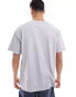 ASOS DESIGN oversized grey marl t-shirt with alpaca print