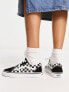 Vans Old Skool checkerboard trainers in white and black