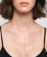 Фото #4 товара Gold Adjustable Mixed Stone Lariat Y-Necklace