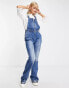 Free People camilla slim bootcut flared jumpsuit in river blue