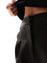 Фото #3 товара Miss Selfridge tailored wide leg trouser in black