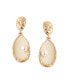 ფოტო #1 პროდუქტის Women's Dented Drop Earrings