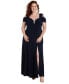 Plus Size Rhinestone-Detail Gown