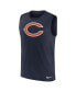 Men's Navy Chicago Bears Blitz Legend Muscle Perform Tank Top