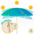AKTIVE Beach Windproof Umbrella 220 cm UV50 Protection