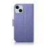 Фото #3 товара Чехол для смартфона ICARER iPhone 14 Plus Анти-RFID с кожаной крышкой фиолетовый