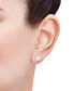 ფოტო #2 პროდუქტის Cubic Zirconia Round Stud Earrings in 14k Gold or 14k White Gold