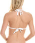 Becca By Rebecca Virtue Modern Edge Halter Bikini Top Women's White S