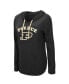 Women's Black Purdue Boilermakers My Lover Lightweight Hooded Long Sleeve T-shirt