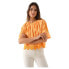 ფოტო #1 პროდუქტის SALSA JEANS Lace Trim Short Sleeve Blouse