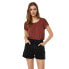 VERO MODA Becca Plain short sleeve T-shirt Sable, XS - фото #1