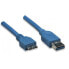 Фото #3 товара Techly ICOC-MUSB3-A-005 - 0.5 m - USB A - Micro-USB B - USB 3.2 Gen 1 (3.1 Gen 1) - 5000 Mbit/s - Blue