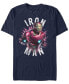Фото #1 товара Marvel Men's Avengers Iron-Man Star Burst Short Sleeve T-Shirt
