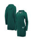 Фото #1 товара Women's Green Michigan State Spartans Quick Pass Lace-Up V-Neck Hoodie Dress