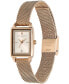ფოტო #2 პროდუქტის Women's Quartz Rose Gold-Tone Stainless Steel Bracelet Watch 25.5mm x 20.5mm