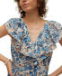 Фото #4 товара Women's Matilda Printed Layered-Sleeve Maxi Dress